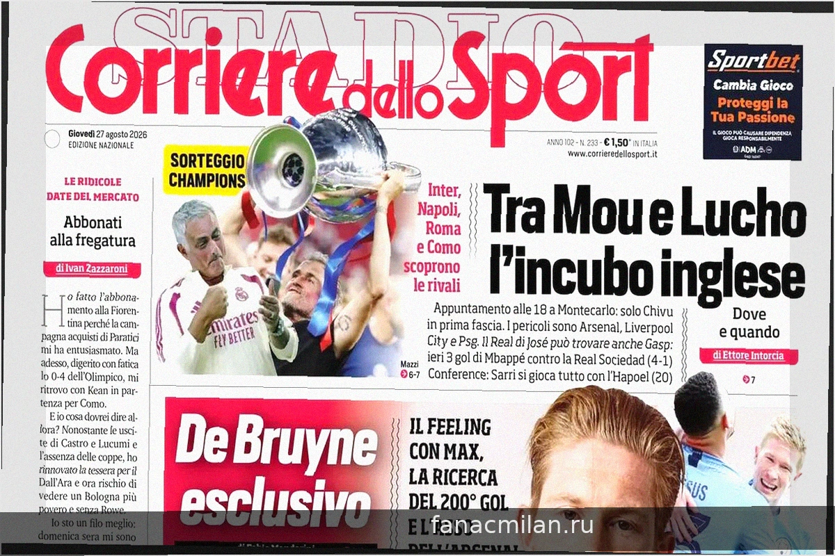 De Bruyne о Аллегри, слухи о Леао и рынке трансферов